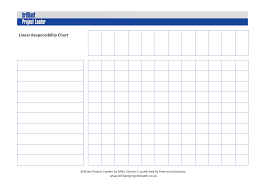 linear responsibility chart templates at