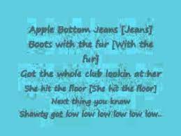 Lyrics Center Apple Bottom Jeans Lyrics Flo Rida