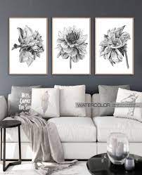 Bathroom Wall Art Set Black And White Prints Wall Art Kitchen Etsy Botanical Wall Art Living Rooms Boho Wall Decor Bedroom Wall Art Living Room