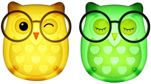 2 Pcs Owl Led Plug In Night Light For Kids Wall Lamp Take Good Care Children Sleep Light Sensor Auto Controlled Nightlights For Baby Nursing Yellow Green Amazon Com