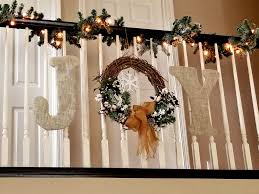 Though green garland or tinsel is a perfectly fine and traditional way to add cheer to your banister. Decoration For A Banister On A Budget Leap Of Faith Crafting