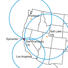 Earthquake epicenter, draw only border. Exploring Earthquakes California Academy Of Sciences