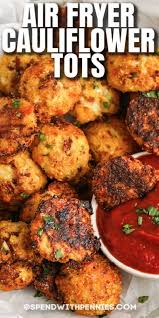 Cauliflower tot recipe, cauliflower tots, veggie tots. Bacon Cheddar Cauliflower Tots Spend With Pennies