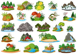 Next i had them write a paragraph describing their island (what i copied landform maps from worldatlas.com and laminated them. Landforms Stock Illustrations 280 Landforms Stock Illustrations Vectors Clipart Dreamstime