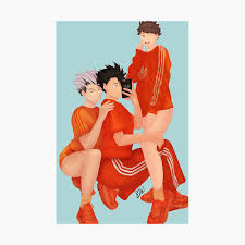 Kuroo Oikawa & Bokuto Poster for Sale by SamTheWeirdOne | Redbubble