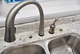 sink holes in granite counters