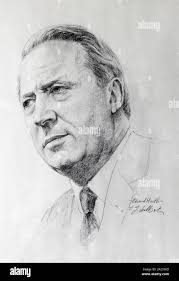 Pencil Portrait of Sir Edward Heath, (1916
