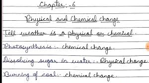 Physical And Chemical Change Chapter 6 Question Answers Full Explaination Class 7th Science Youtube