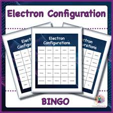 Chemistry 132 lab 03 flame test and electron configuration. Electron Configurations Bingo Activity By Threefourthsme Tpt