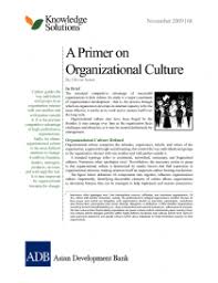Lcd's primer/almanac details the main leveraged loan market mechanics and historical trends, and is. Primer On Organizational Culture Asian Development Bank