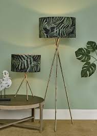 Bamboo lamp and lampshades provide for asian style at your home. Dhbam6555 Bamboo Easy Fit Shade Green Leaf Print Small National Lighting