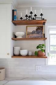 Diy Budget Friendly Floating Look Open Shelves Diy Kitchen Decor Diy Shelves Home Diy