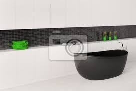 Kombiniert mit naturstein und holz wirkt schwarz übrigens kein bisschen kühl. Schwarze Badewanne 3d Fototapete Fototapeten Anker Tippen Handtuch Myloview De