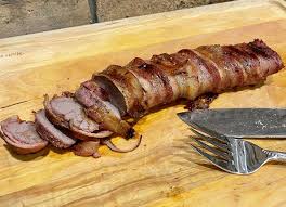 Set the temperature to 275 degrees f and preheat, lid closed, for 10 to 15 minutes. Smoked Bacon Wrapped Venison Backstrap With Honey Ginger Glaze The Health Nut Mama