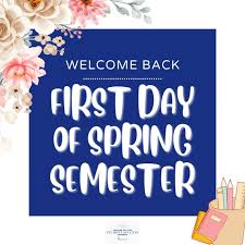 Welcome back!💙 Happy first day of Spring Semester! Let’s kick off this  semester strong with these helpful tips on how to be successful:, 1. Set  clear goals for each class., 2. Create a weekly schedule ...