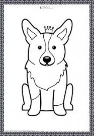 Royal Corgi Colouring In Picture Dog Quilts Corgi Drawing Animal Quilts