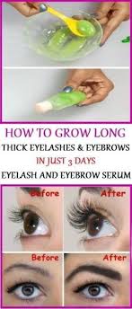 In One Bowl Add 1 Tsp Aloe Vera Gel 2 Tsp Castor Oil 2 Vitamin E Capsules Mix The Ingredients Ap How To Grow Eyelashes Eyebrow Serum Long Thick Eyelashes