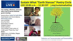 It is usually made up of four or more lines and often has a regular pattern in the number of lines and the. Sunday Earth Stanzas Poetry And Song Circle Youtube