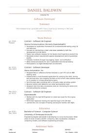 Visualcv Qa Engineer Resume Samples Visualcv Resume Samples Database A1e51516 Resumesample Resumefor Resume Software Resume Examples Download Resume