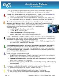 30 Days Left Until Shakeout Use Our Countdown To Shakeout Guide To Get Ready For Shakeout On 10 17 At 10 Earthquake Preparedness Earthquake Safety Earthquake