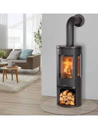 Color Emajl Kaminofen Glasgow Stahl Schwarz 6 Kw Dauerbrand Kaminofen Ofen Kamin Kamin