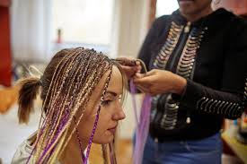 Place the fake hair on top of your natural hair so it creates the three parts to your braid. Hair Extensions Weaves A Hairstylist S Guide Minnesota School Of Cosmetology