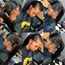 The sleek ponytail inspired by the runway is a simple and beautiful hairstyle to wear during video conferencing with clients. Schedule Appointment With Hairbysydney