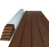 Ripa De Madeira Plástica Ecológica 1 x 5,5 x 260cm (Acabamento Lateral)
