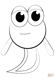 Cartoon Tadpole Super Coloring Cartoon Coloring Pages Color