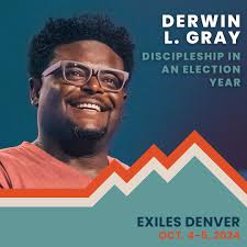 My friend @derwinlgray will be joining us once again for the Exiles in  Babylon Conference! This time, we're discussing politics—specifically, how  we can help the church navigate a contentious (and straight up