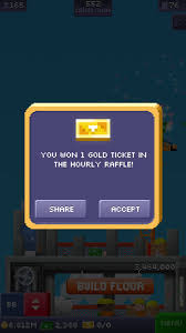 I Just Won In The Tiny Tower Daily Raffle Tiny Tower Tower Gold Ticket