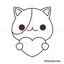 These mammals are one of the most extraordinary show you can see at a water park. How To Draw A Cute Cat With Heart