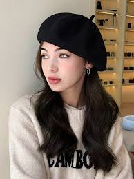 Beret Hats Ladies Berets John Lewis Marks And Spencer Vintage Ladies Black  Jewelled Woollen Beret Hat