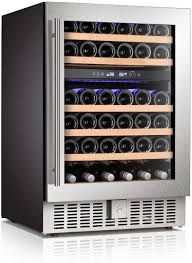 A wine storage cooler is an answer. 12 Inch Wine Cooler Refrigerator 18 Bottle With Stainless Steel Double Layer Tempered Glass Door And Temperature Memory Function Built In Or Freestanding Mini Fridge Wine Cellars Kitchen Dining Fcteutonia05 De