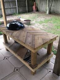 Using 3 deck screws secure the frame to the table. Build Your Own Barbecue Grill Table Diy Barbecue Grill Table