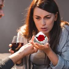 Rosa Roja Preservada Flor Rosa Roja Artesanías De Rosas Real