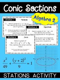 Conic Sections Algebra 2 Activity Algebra Resources Teaching Algebra Secondary Math