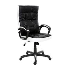 chaise bureau design fauteuil de bureau design noir et blanc lorenzo achat vente office chair chair gaming chair