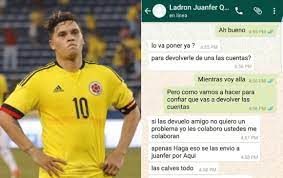 He was castigated for showing more interest in nights out with colombian singer. Al Jugador Juan Fernando Quintero Lo Estan Extorsionando