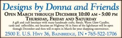 Designs by donnas, brentwood, tennessee. Discover Putnam County Covered Bridge Country Official Visitors Guide Greencastle Indiana Depauw University Designs By Donna And Friends Gift Shop