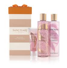 Unique and luxury gift baskets for her filled with delightful, beautiful gifts. Sanctuary Spa Gift Set White Lily And Damask Rose Gift For Her With Shower Gel Body Scrub And Body Lotion Gifts For Women Pamper Gift 100106868 Buy Online In Guernsey At Guernsey Desertcart Com