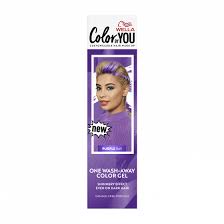 Just color your hair one more time, paying special attention to the blotchy bits. Wella Color By You One Wash Away Color Gel Purple Ray Wella