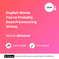 Pronunciation of almond milk with 1 audio pronunciation, 1 meaning, 14 translations, 14 sentences and more for almond milk. Pronunciation Of English Word Almond By English Learn English On Chat Learn English English Words English Word