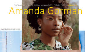 Here's the transcript of her text. Inaugural Poet Amanda Gorman Will Host Reading With Montgomery College