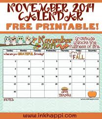 November 2014 Calendar Is Here Inkhappi November 2014 Calendar Calendar Rainy Day Activities