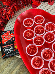 Both were a hit, though the jello shots in the lime rinds definitely had a tart kick at the end, while the shots made in a real watermelon rind had a nice sweet finish. Strawberry Pop Rock Jello Shots The Cookin Chicks