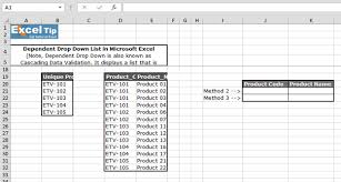 You can even insert your company logo to personalize your product list. How To Create Dependent Cascading Drop Down List In Excel Using 5 Different Techniques