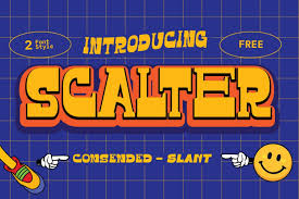 Scalter Free Typeface Dirtyline Studio Free Fonts For Designers Best Free Fonts Free Typeface