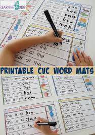 Did, hid, kid, lid, rid. Printable Cvc Words Bundle Activity Pack Learning 4 Kids