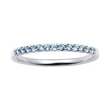 Great news!!!you're in the right place for birthstone rings march. 14karat White Gold Aquamarine March Birthstone Stackable Band Ring On Sale Overstock 11549783